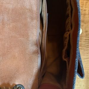 Patricia Nash leather purse with chain straps. Wonderful condition!